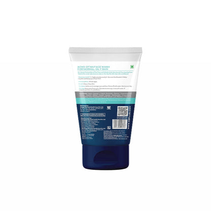 O3+ ALPHA MEN Acno D-TAN Face Wash with Hyaluronic & Mint | Fights Blackheads & Detoxifies Skin, 50ml