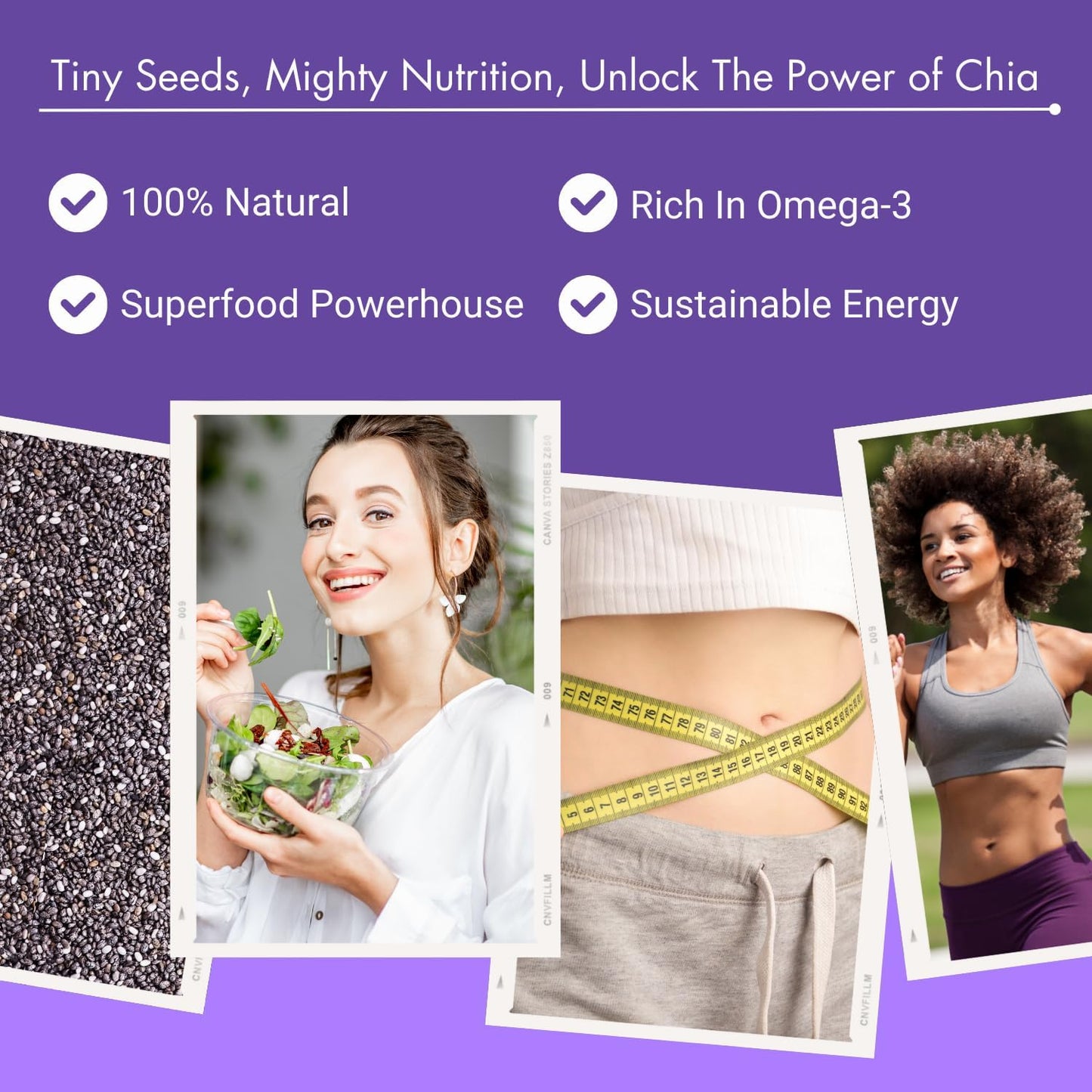 Bliss of Earth Chia Seeds 100g | Raw Superfood with Omega & Fiber | Natural Chia Seeds for Daily Nutrition & Wellness Support