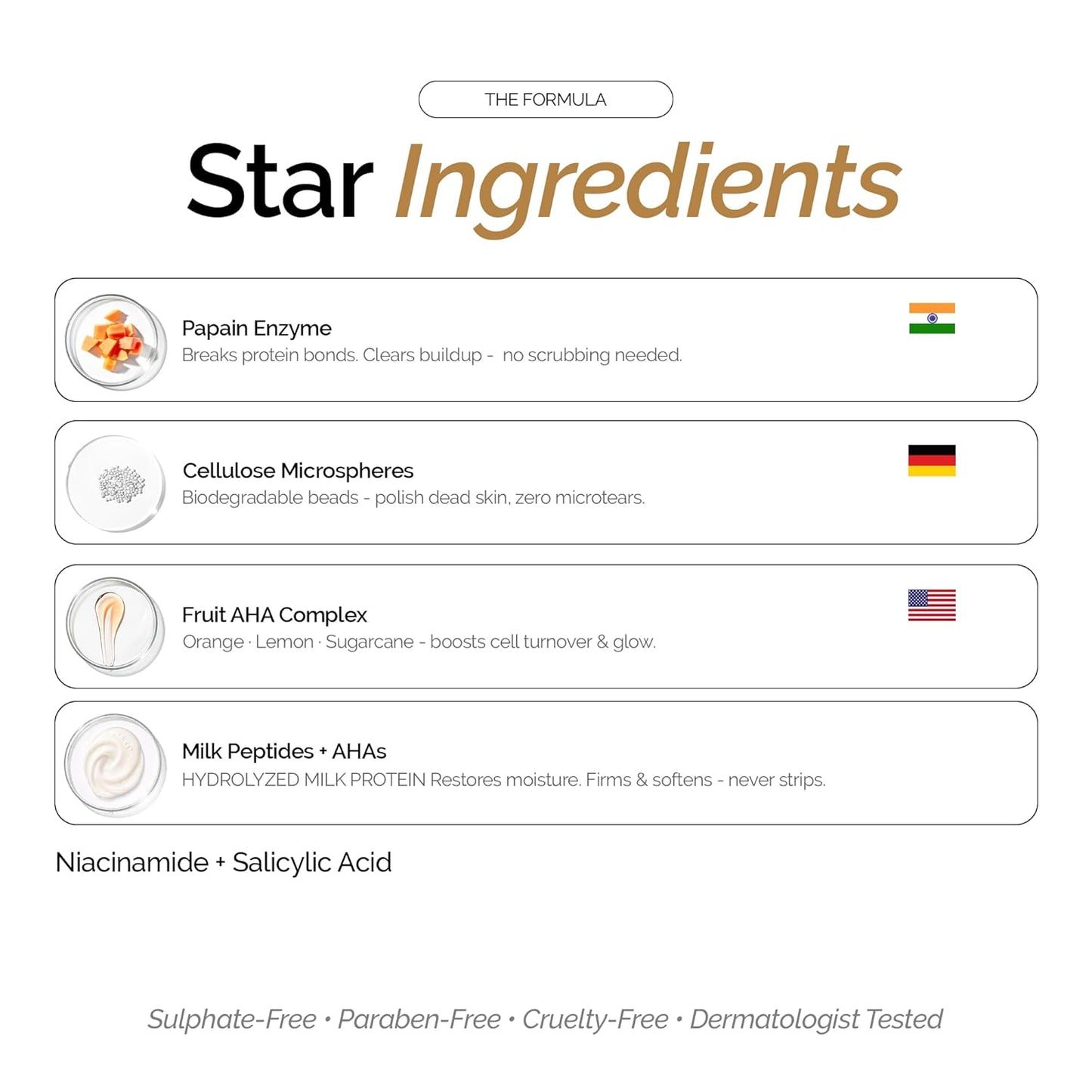 Personal Touch Facebath Gentle Trifoliating Scrub with Fruit AHAs & Milk Peptides for Physical, Chemical & Enzymatic Exfoliation | Uneven Tone, Textured Skin, Flaky & Dull Skin | Oily, Normal, Combination Skin | 50g
