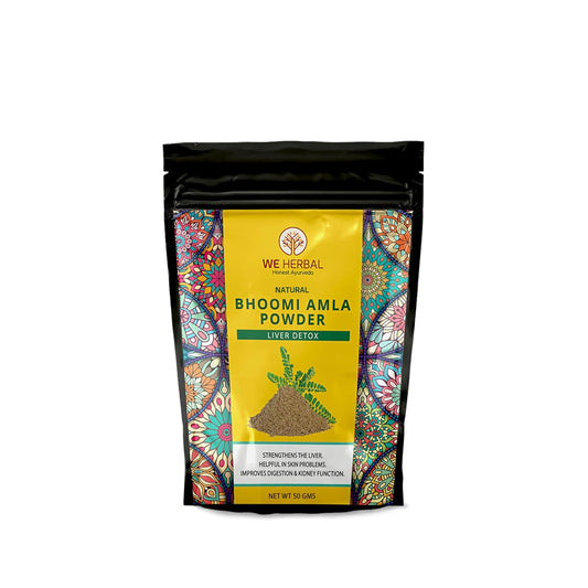 WE HERBAL Bhumi Amla Powder 50g | Natural Herbal Powder | Traditional Ayurvedic Herb | Supports Daily Wellness | Made from Premium Quality Bhumi Amla | No Added Preservatives | Herbal Supplement