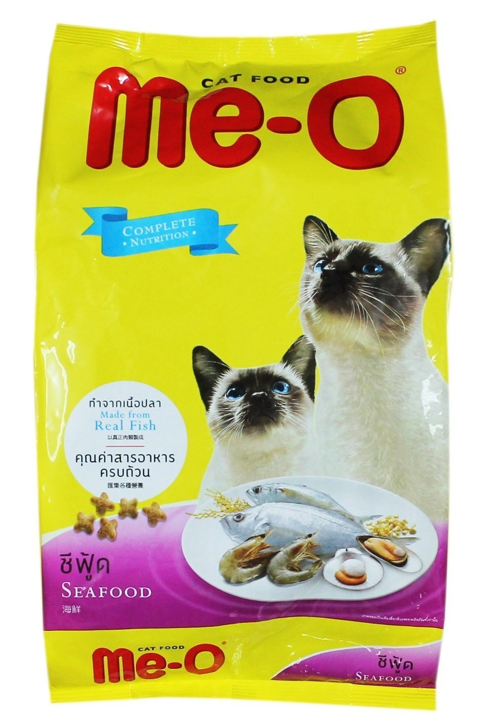 Me-O Adult Cat Food, Seafood, 450 g