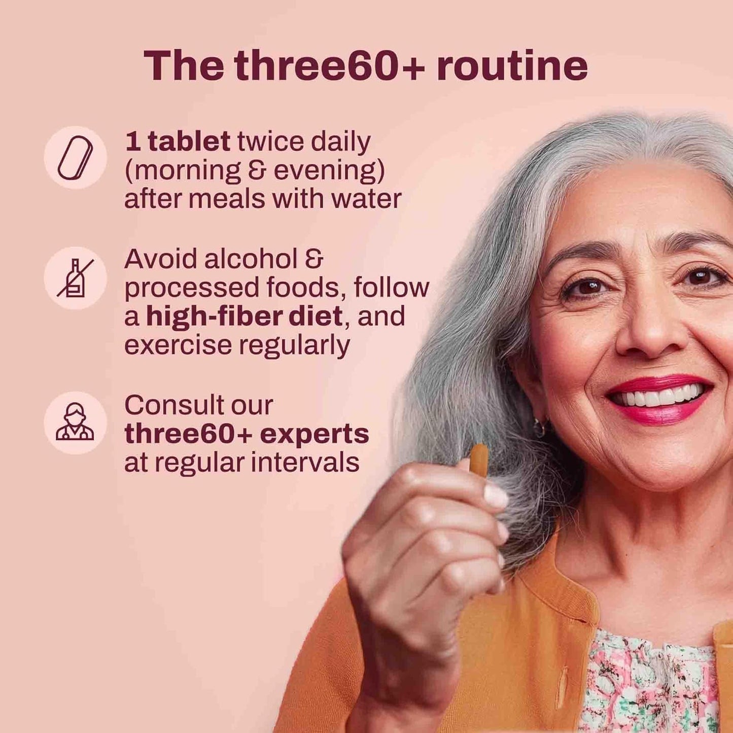 three60+ Advanced Liver Support Tablets | Daily Liver Detox & Fatty Liver Care | Clinically Proven Formula with Bhumiamalaki, Kalmegh & Kasani | Supports Liver Health & Alcohol Detox | 60 Tablet