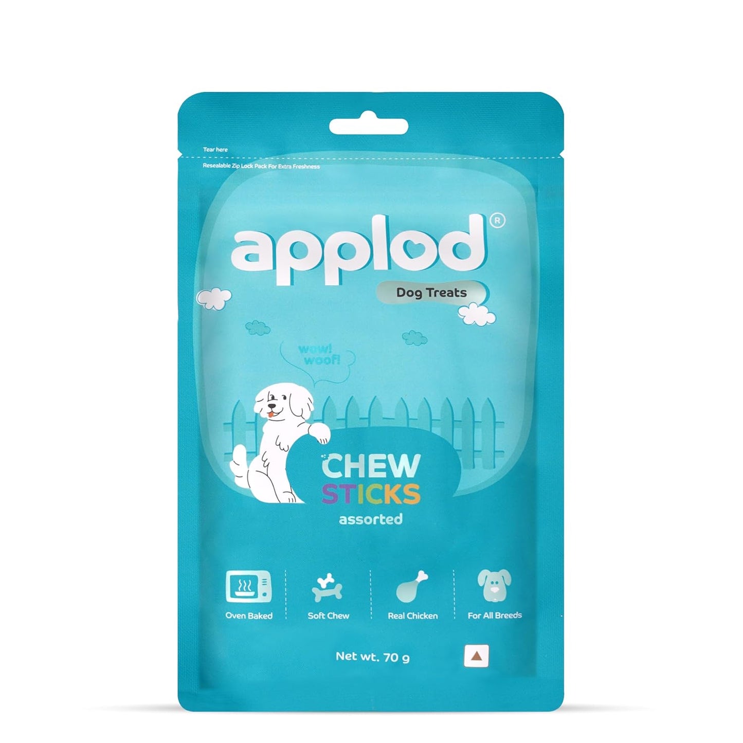 Applod Assorted Flavours Mix Chew Sticks for Dogs | Soft & Chewy Dog Treats | Healthy Chewing Snacks for All Breeds & Ages | 70g