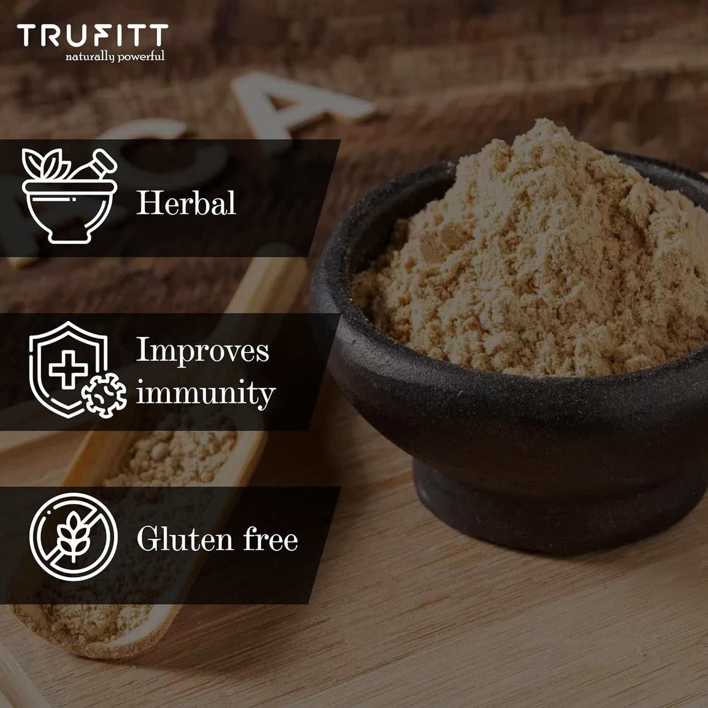 Trufitt Peruvian Yellow Maca Root Powder, Organic Herbal Supplement | Improves Energy And Stamina | Good For Men And Women - 100 GMS