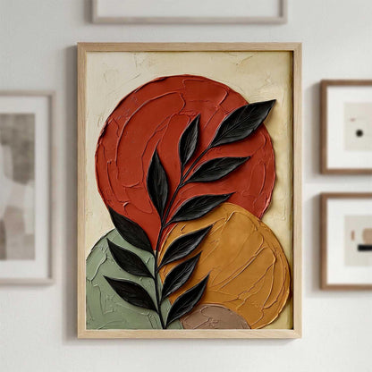 Aesthetic Botanical Art Home Decoration Painting | Floral Paintings With Frame For Living Room Bed Room Hotel Wall Decor Digital Reprint (19x25 inch)