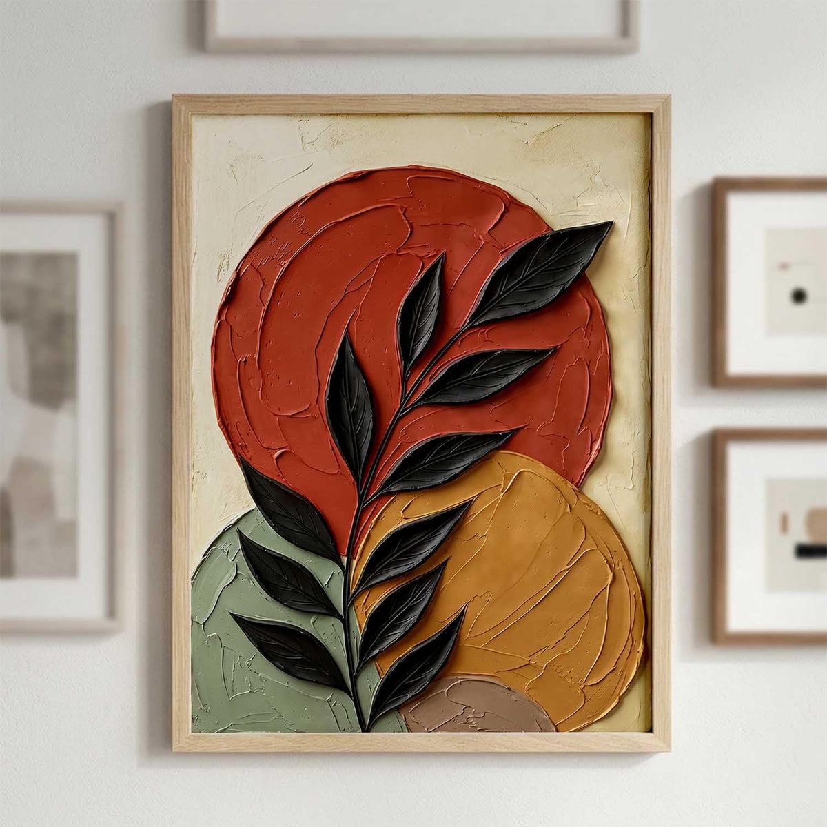 Aesthetic Botanical Art Home Decoration Painting | Floral Paintings With Frame For Living Room Bed Room Hotel Wall Decor Digital Reprint (13x17 inch)