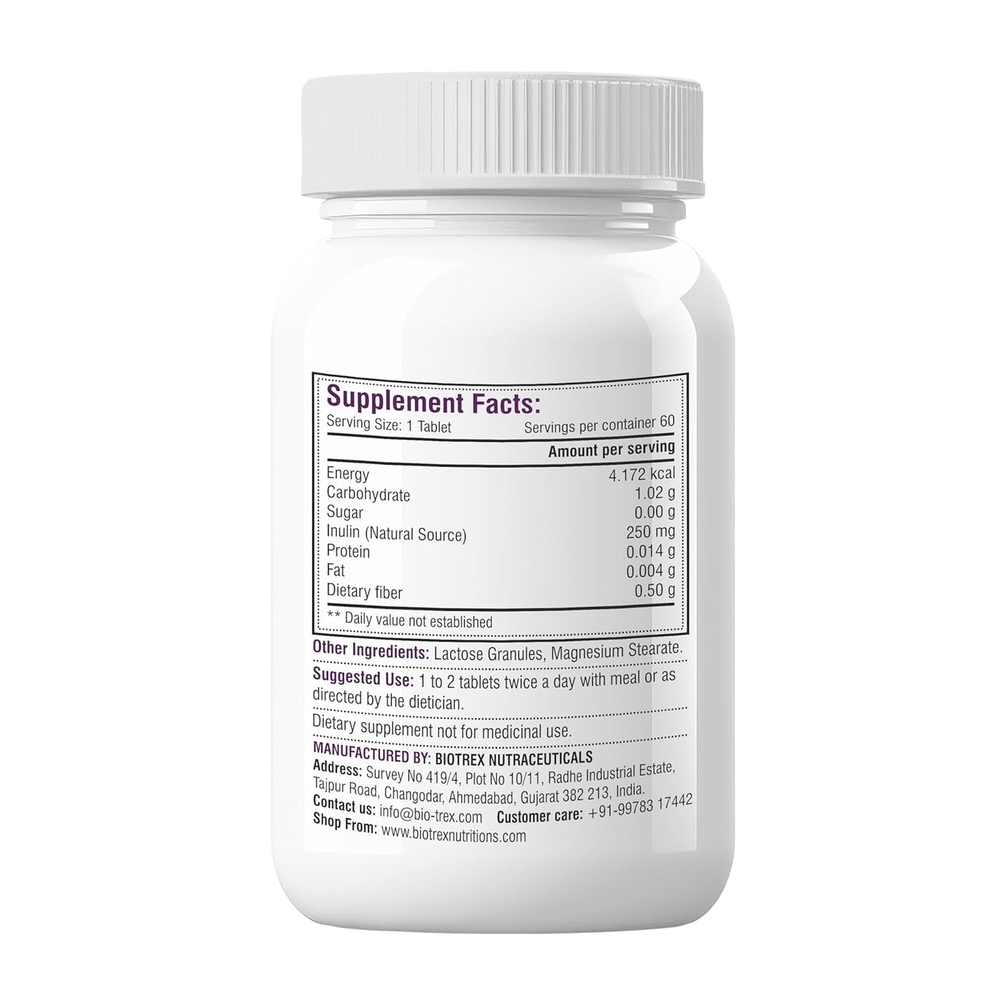 Biotrex Nutraceuticals Fiber - 60 Tablets