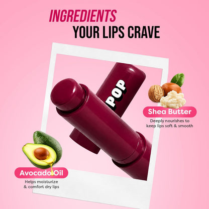 SUGAR POP Nourishing Lip Balm | Avocado Oil | SPF Protection | Hydrating Lip Balm For Dry Lips | 4.5 gm - 07 Plum