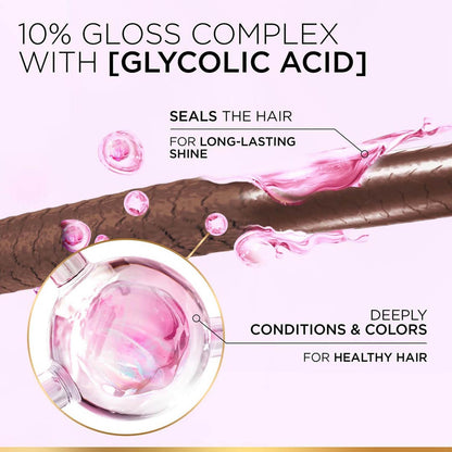 L'Oréal Paris Casting Crème Gloss Hair Color With Glycolic Gloss Complex | 5X Glossier Hair Color | Shade 300 - Darkest Brown | 60g + 40ml + 60g