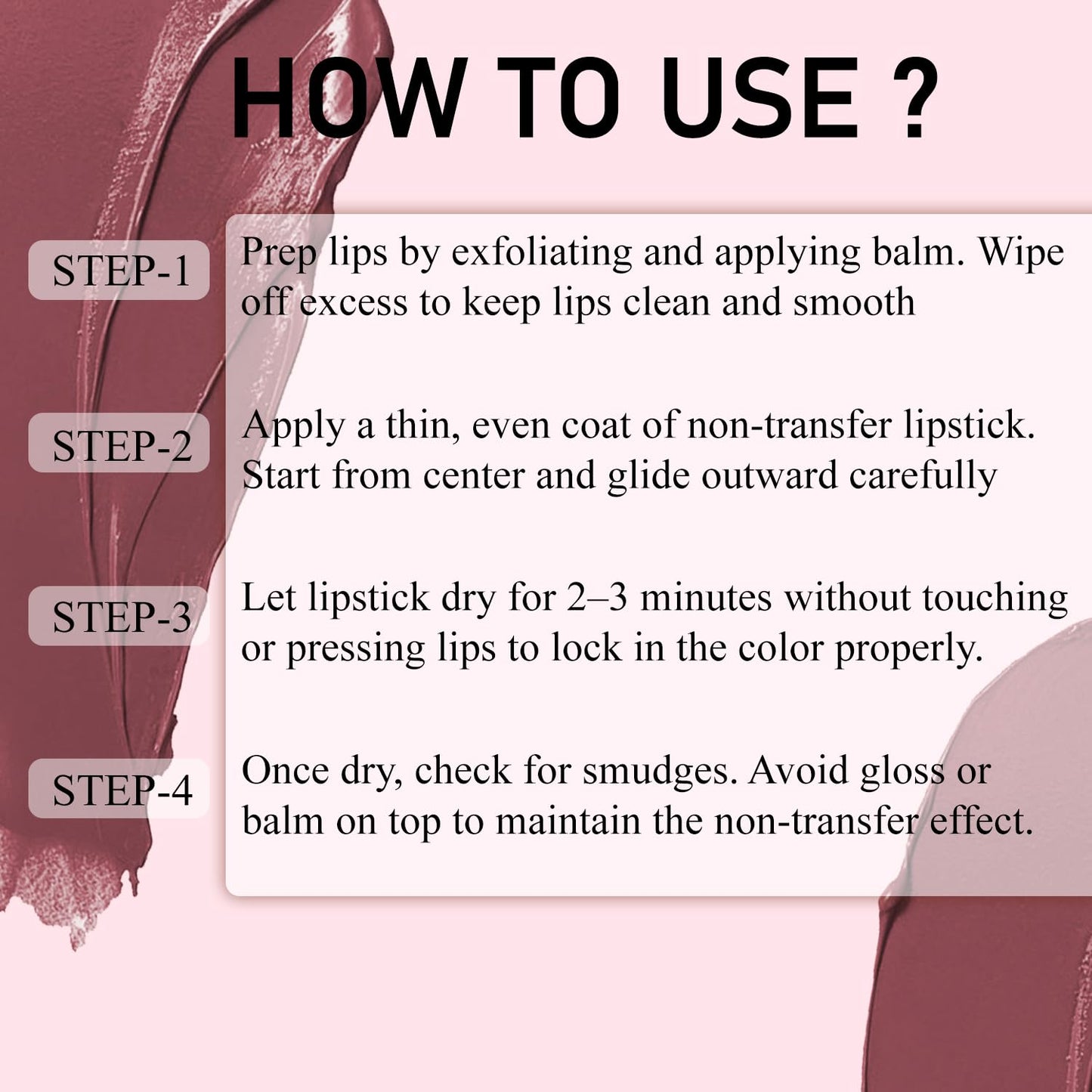 Fashion Colour Play all day Non Transfer Lipstick For Women | Matte Lipstick | Smooth Glide | Waterproof | Longlasting | Paraben-Free Lip Color for All Skin Tones | (Wild Rose, 2gm)