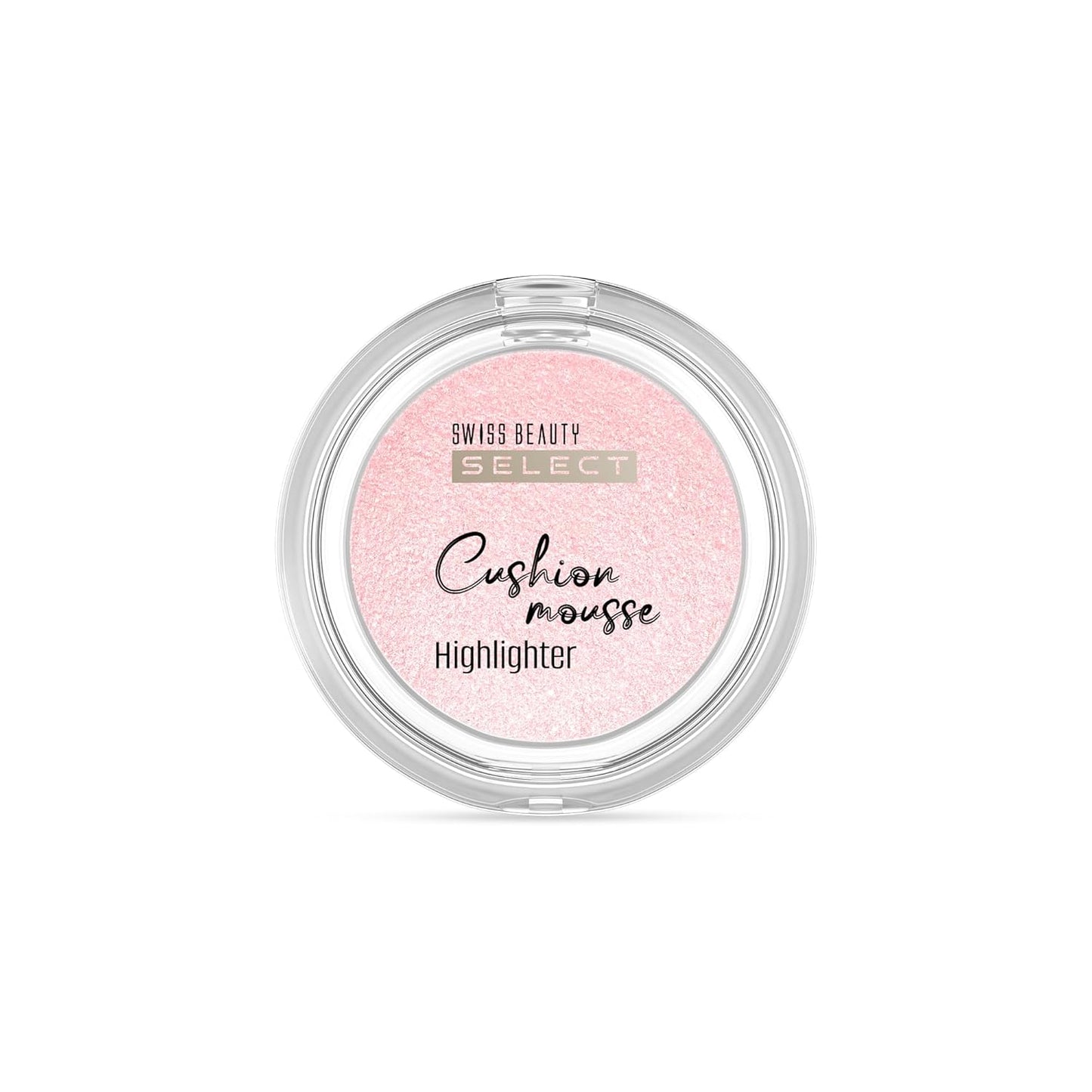 Swiss Beauty Select Cushion Mousse Highlighter| Lit-From-Within Finish | Glowy & Dewy Skin | Enriched With Nourishing Macadamia Oil | Four Gorgeous Shades | Shade-2. Pink Frost, 10g