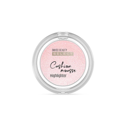 Swiss Beauty Select Cushion Mousse Highlighter| Lit-From-Within Finish | Glowy & Dewy Skin | Enriched With Nourishing Macadamia Oil | Four Gorgeous Shades | Shade-2. Pink Frost, 10g
