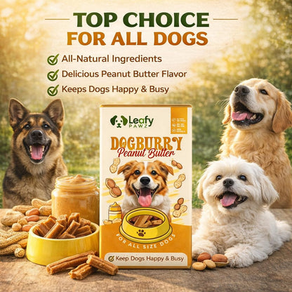 LeafyPaws Dogburry Dog Treats (35g) | Grain Free, Lactose Free, 100% Natural Reward Snack | No Added Preservatives | Healthy Training Treats for All Breeds (Peanut Butter)