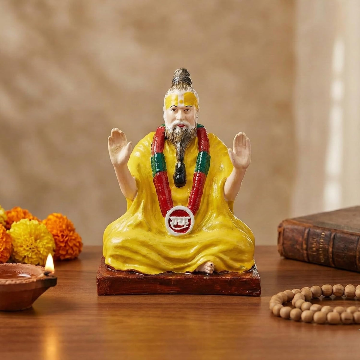 Premanand Maharaj Ji Idol Showpiece for Home Decor Living Room Bedroom Office Pooja Room | Gift for Diwali Housewarming Birthday
