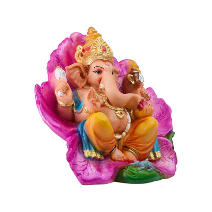 Ganesh Idol Ganapati Murti, Polymarble Statue for Home Mandir