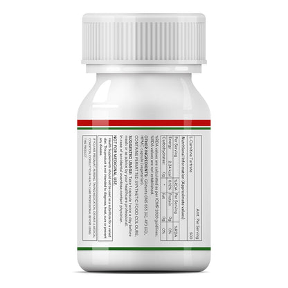 INLIFE L-Carnitine Tartrate Capsules 1000mg | Supports Muscle Health & Excercise Recovery | Supplement for Men Women - 60 Vegetarian Capsules (Pack of 1, 60)