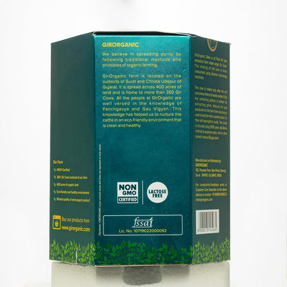 GirOrganic A2 Pure Ghee | 100% Gir Cow Ghee | Vedic Bilona Method | Grassfed, Cultured, Premium & Traditional Ghee | Immunity Booster