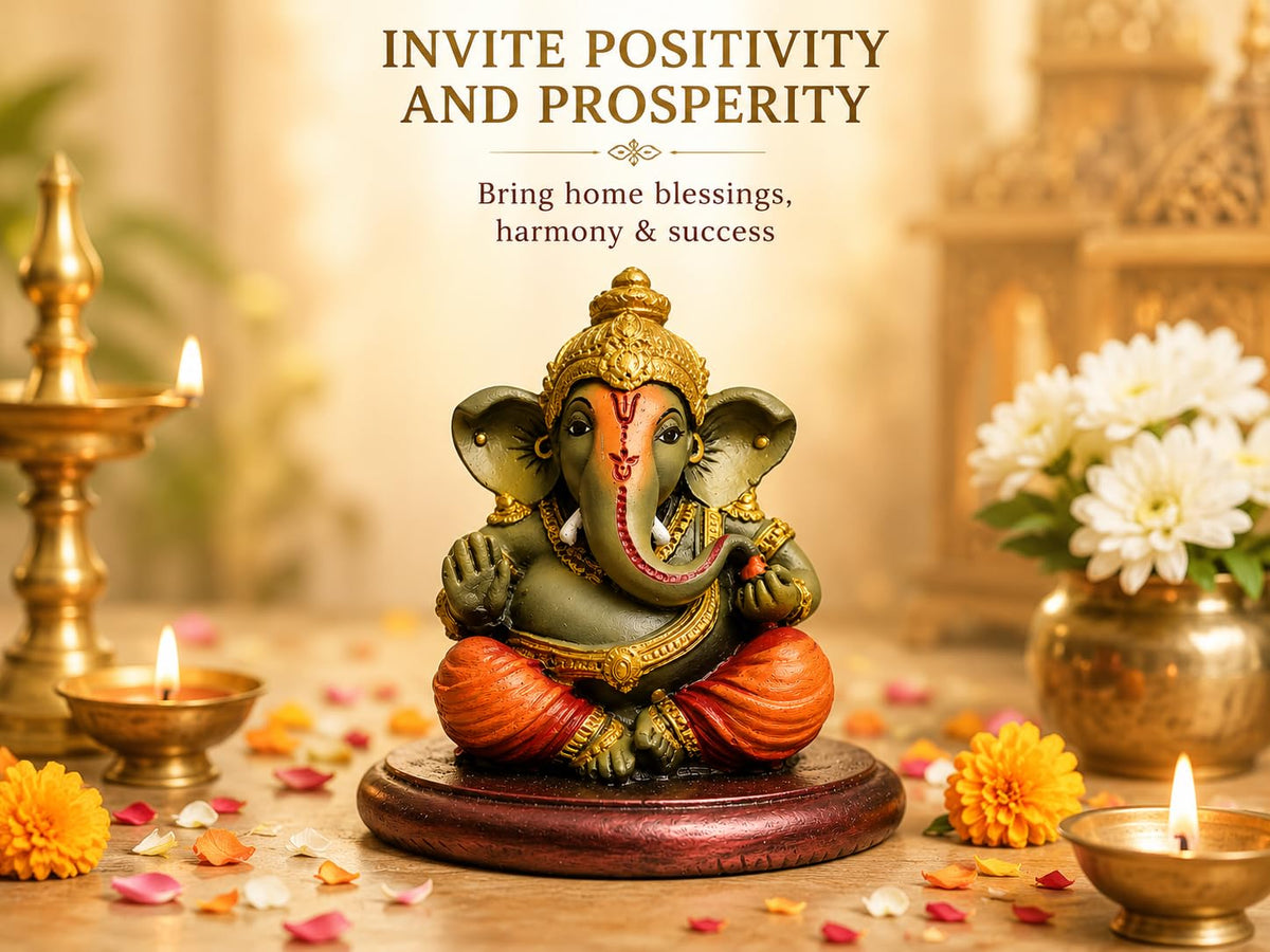 Lord Ganesha Idol for Home Temple & Office