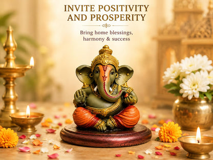 Lord Ganesha Idol for Home Temple & Office