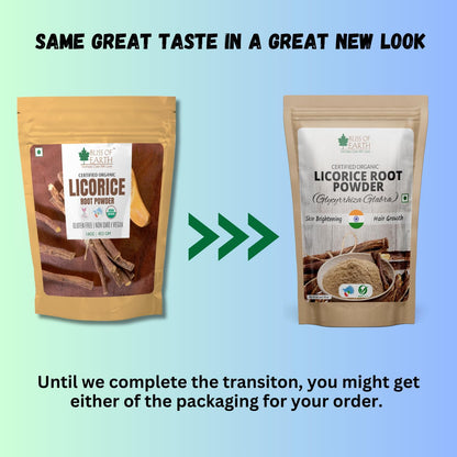 Bliss of Earth Organic Licorice Root Powder For Eating Mulethi Powder For Digestion Skin Whitening Hair & face 453 gm