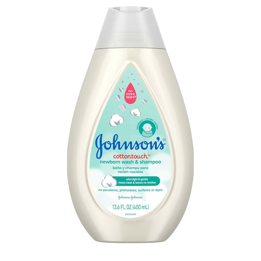 Johnson's Cotton Touch Newborn Baby Wash Shampoo13.5 fl. oz