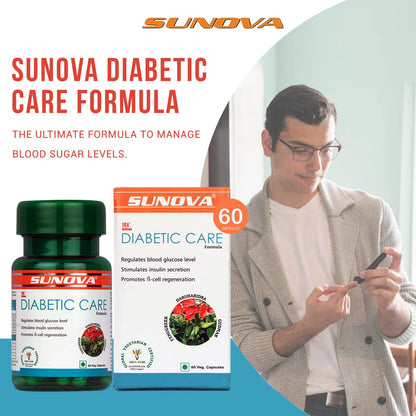 Sunova Diabetic Care Formula, 60 Veg Capsules