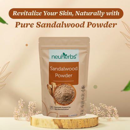 Neuherbs Sandalwood Powder For Face Pack - 100g | Chandan Powder For Glowing & Brighten Skin | Face Mask | 100% Pure & Natural With No Added Preservatives