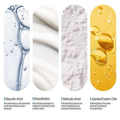 Be Bodywise 7% Glycolic Acid Exfoliating Body Stick | Gentle & Hydrating | Multifunctional | Exfoliates Skin, Smoothens Bumps & Reduces Ingrown Hair | With 0.5% Salicylic Acid & Shea Butter | 30g