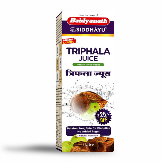 Baidyanath Asli Ayurved Triphala Juice | Ayurvedic, Herbal Laxative - 1 Ltr