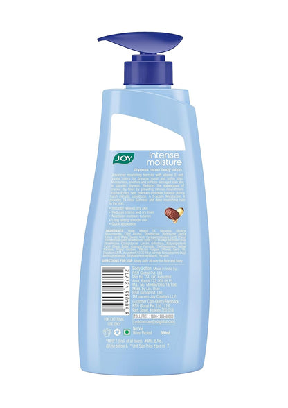 Joy Intense Moisture Winter Body Lotion 600ml | With Shea Butter, Jojoba & Vitamin E | For Normal to Dry Skin | Dryness Repair & 24 Hour Softness | Non Sticky & Non Greasy