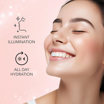 FACES CANADA Strobe Cream Mini- Rose Gold, 18ml | Primer + Highlighter + Moisturizer | Shea Butter & Hyaluronic Acid | Intense Hydration | Flawless Radiant Dewy Skin | Illuminating & Glowing Makeup Base