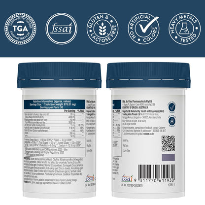 Zephivo Swisse Men’s Endurance Boost with 150mg Ashwagandha, 80mg Tribulus Terrestris (Gokshura) & Taurine for Performance Boost - Manufactured in Australia - Boosts Strength & Performance (30 Tablets)
