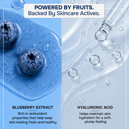 Swiss Beauty Care Juicy Glow Face Wash | Blueberry + Hyaluronic Acid| Removes Dirt & Grime | Improves Skin Texture | Deeply Nourishes | Gently Exfoliates - 100g
