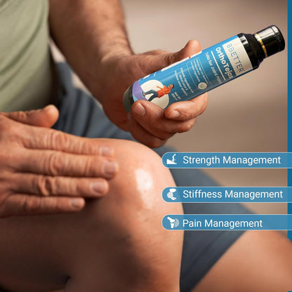 BBETTER Ortho Tejas | Ayurvedic Oil for Knee, back, shoulder & Joint Pain Relief, Swelling and Stiffness | Fast-Absorbing Oil with Likucha Thailam and Karpooradi Thailam | Long-Lasting Relief | 200ml