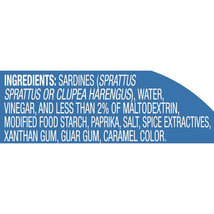 Chicken of the Sea Sardines in Louisiana Hot Sauce, 3.75 Ounce Can (Pack of 1), Wild Caught Sardines, Packaging May Vary