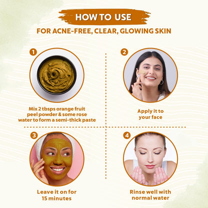 Step-by-step guide on how to use a facial mask for acne-free, clear, glowing skin.