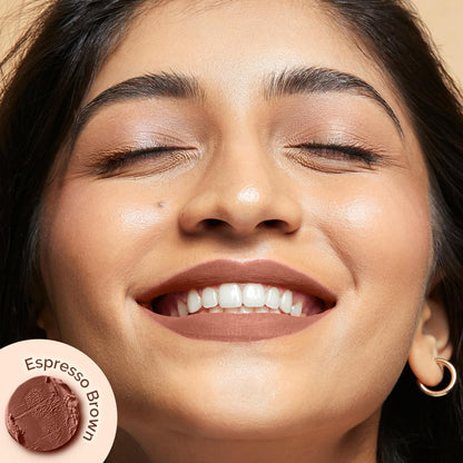 Mamaearth Moisture Matte Longstay Mini Lipstick with Avocado Oil & Vitamin E for 12 Hour Long Stay- 09 Espresso Brown- 0.7 g