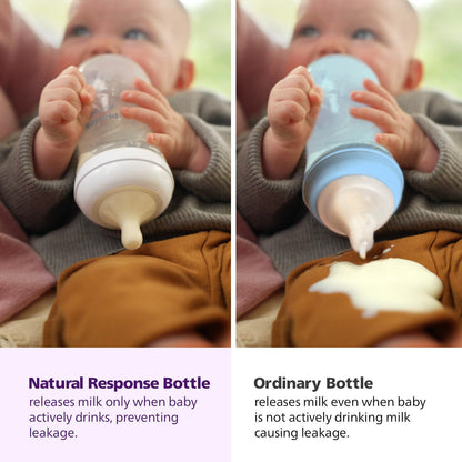 Philips Avent Natural Response Baby Feeding Bottle - 125Ml Baby Milk Bottle for Newborns and Up, Bpa Free, 0+ Months (Model SCY900/01)