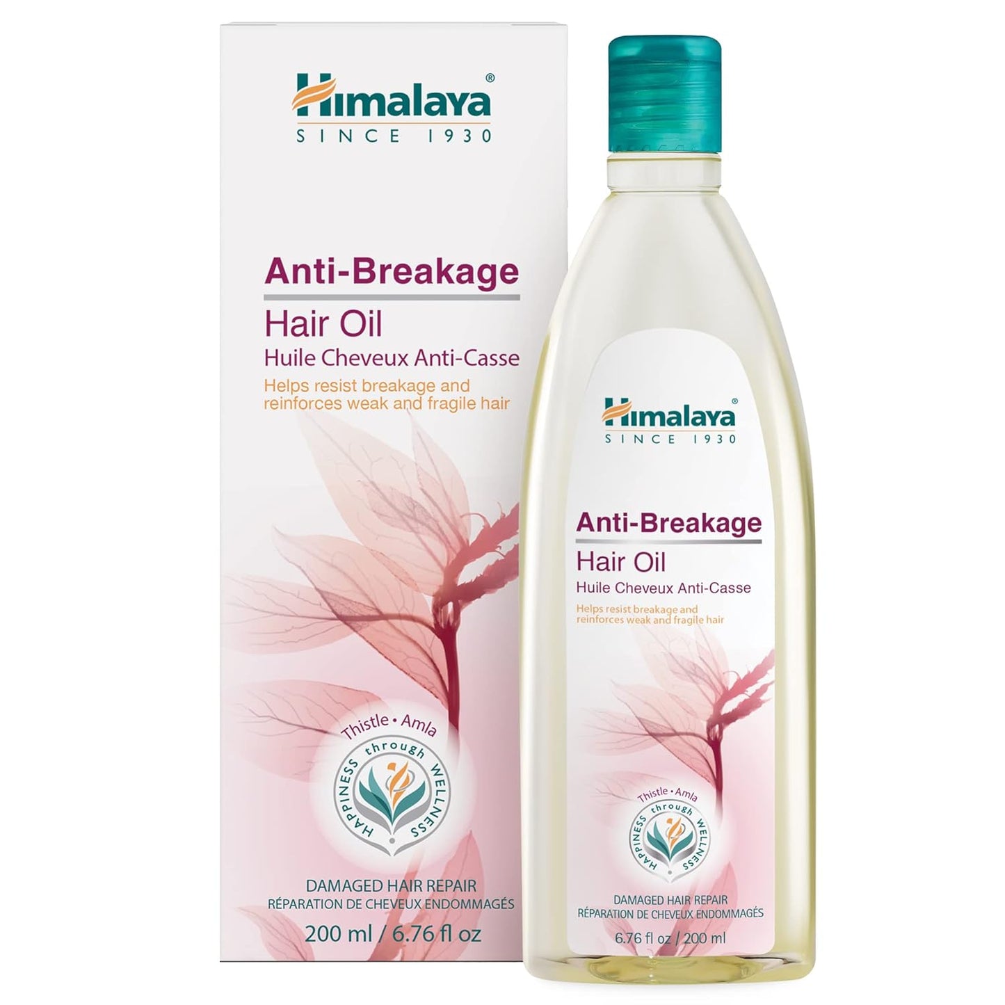 Himalaya Anti-Breakage Hair Oil bottle and packaging on a white background