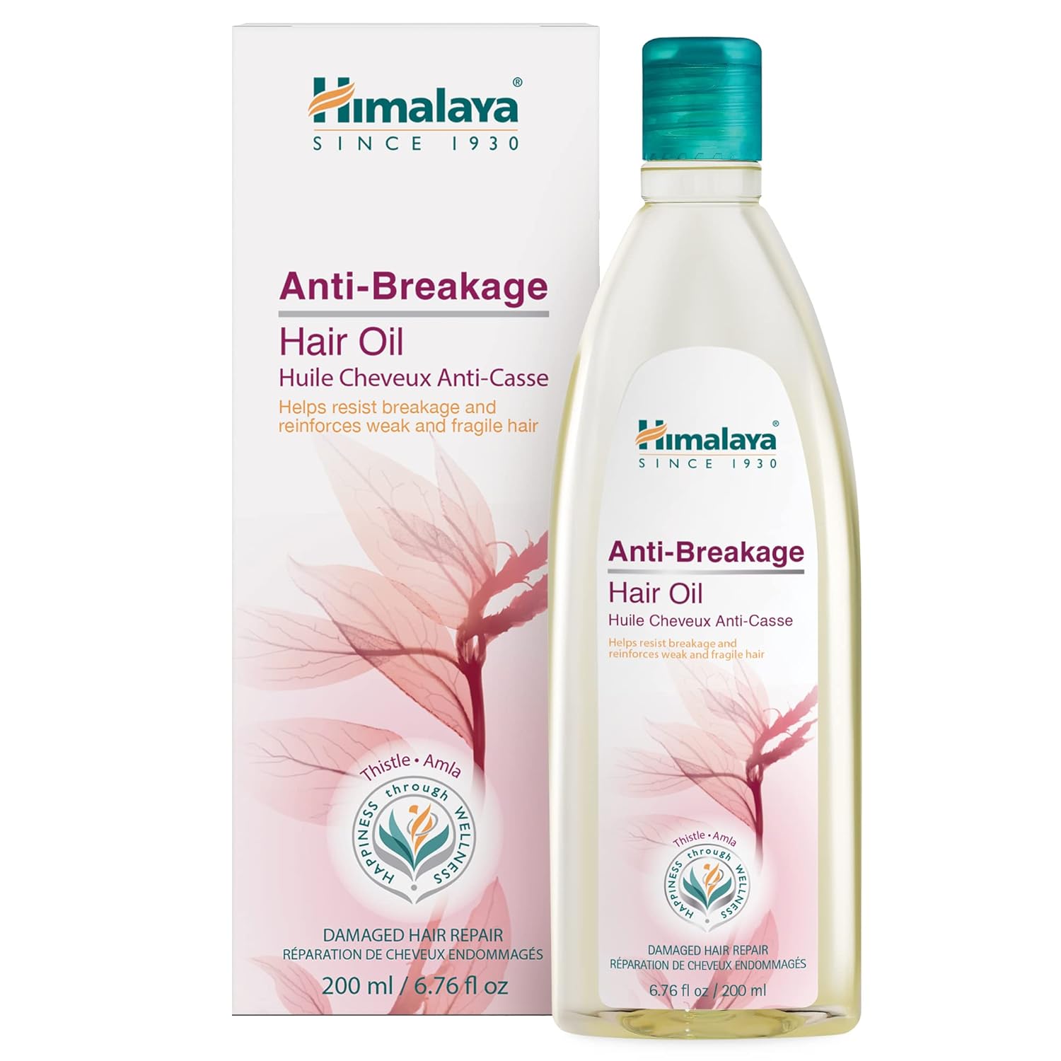 Himalaya Anti-Breakage Hair Oil bottle and packaging on a white background
