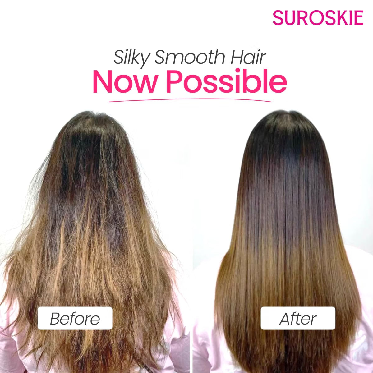 Suroskie Unscented Revive & Defend Instant Glass Hair Mask 200 Gm | Hydrolyzed Keratin & Murmuru Butter | Spa Treatment At Home For Dry Frizzy Hair | Intense Damage Repair Mask For Men & Women