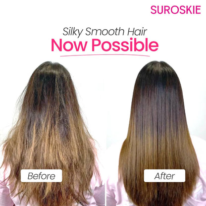 Suroskie Unscented Revive & Defend Instant Glass Hair Mask 200 Gm | Hydrolyzed Keratin & Murmuru Butter | Spa Treatment At Home For Dry Frizzy Hair | Intense Damage Repair Mask For Men & Women