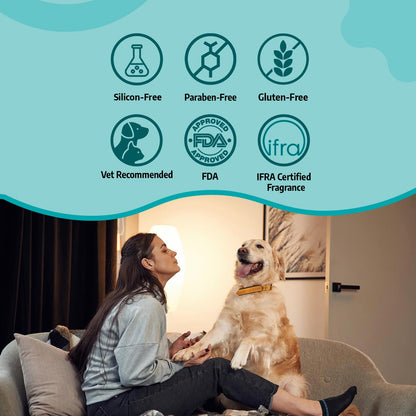 Petterati Detangling Serum for Dogs 100ml | Anti Frizz, Shiny & Brush-Friendly Coat | Silicon - Free | for All Dog Breeds | Enriched with Natural Oils & Extracts