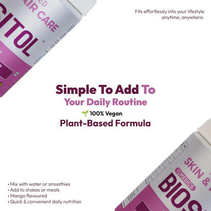 Yumedics Biositol Collagen Powder for Women | 200 Gm Vegan Collagen Powder for Skin & Hair Care | Includes Ashwagandha, Chastberry, Cinnamon, Fenugreek & Green Tea