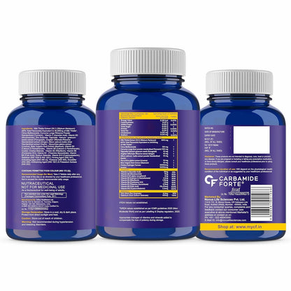 Carbamide Forte Liver Detox Supplement with Milk Thistle | 800mg Milk Thistle Extract (30:1) | Liver Detox Tablets with Added Multivitamins & Amino Acids – 120 Veg Tablets
