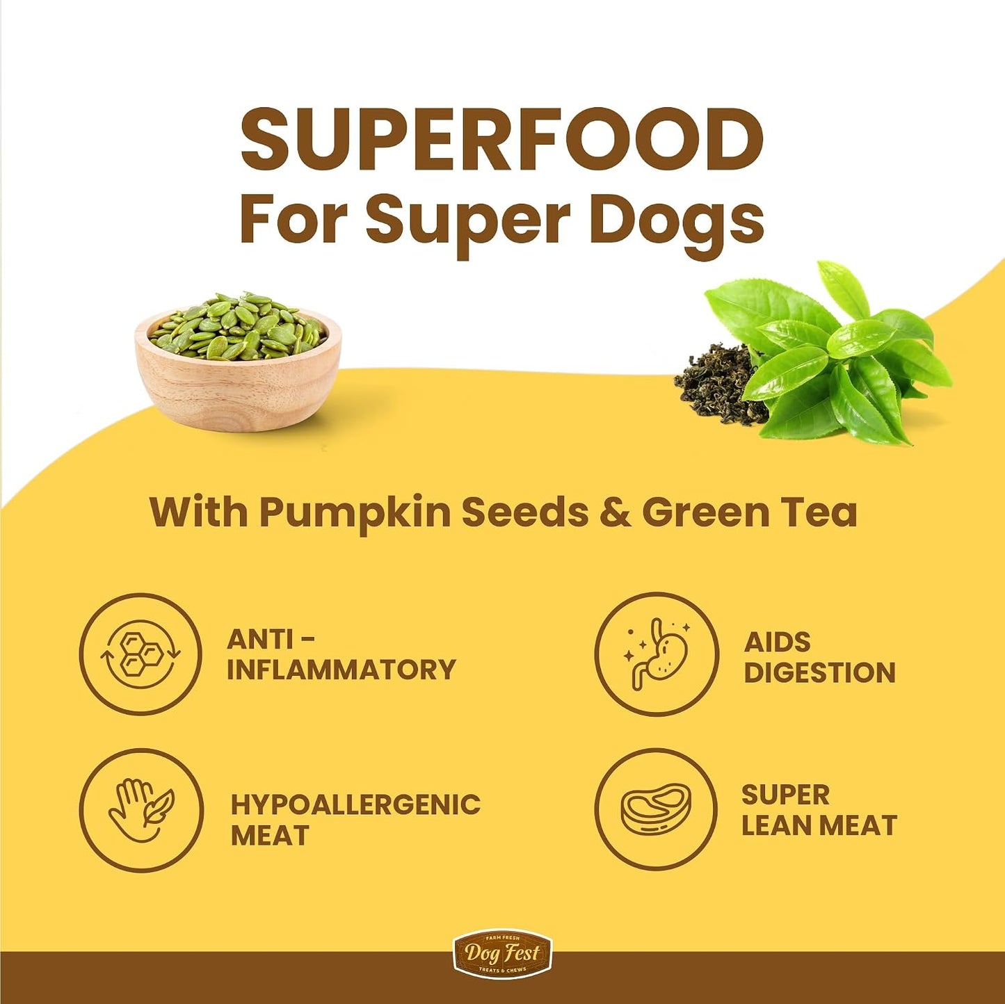 Barkbutler x Dogfest Dog Training Treats, Rabbit & Pumpkin Seeds, Superfood Dog Treats for Adult Dog, Bite-Sized Treats for Puppies, Dog Treat, Aids Digestion & Boosts Immunity