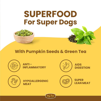 Barkbutler x Dogfest Dog Training Treats, Rabbit & Pumpkin Seeds, Superfood Dog Treats for Adult Dog, Bite-Sized Treats for Puppies, Dog Treat, Aids Digestion & Boosts Immunity