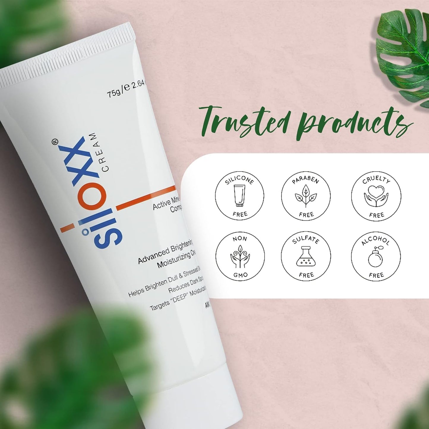 Siloxx Advanced Brightening & Moisturizing Cream with Active Mineral & Hydration Complex | Dark Spot Reduction & Deep Skin Nourishment | 75g