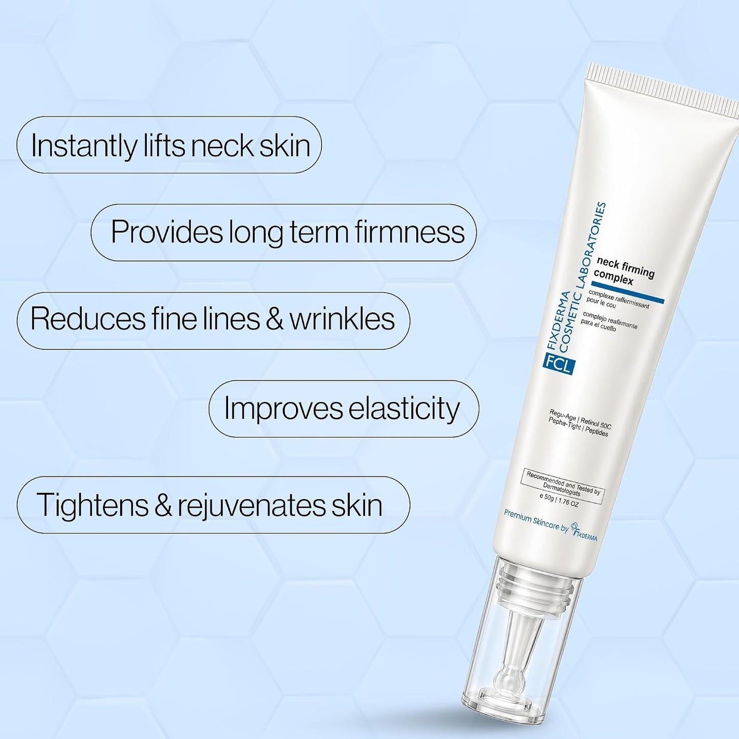 FCL Retinol Neck Firming Complex | Neck Cream for Fine Lines and Wrinkle - 50g
