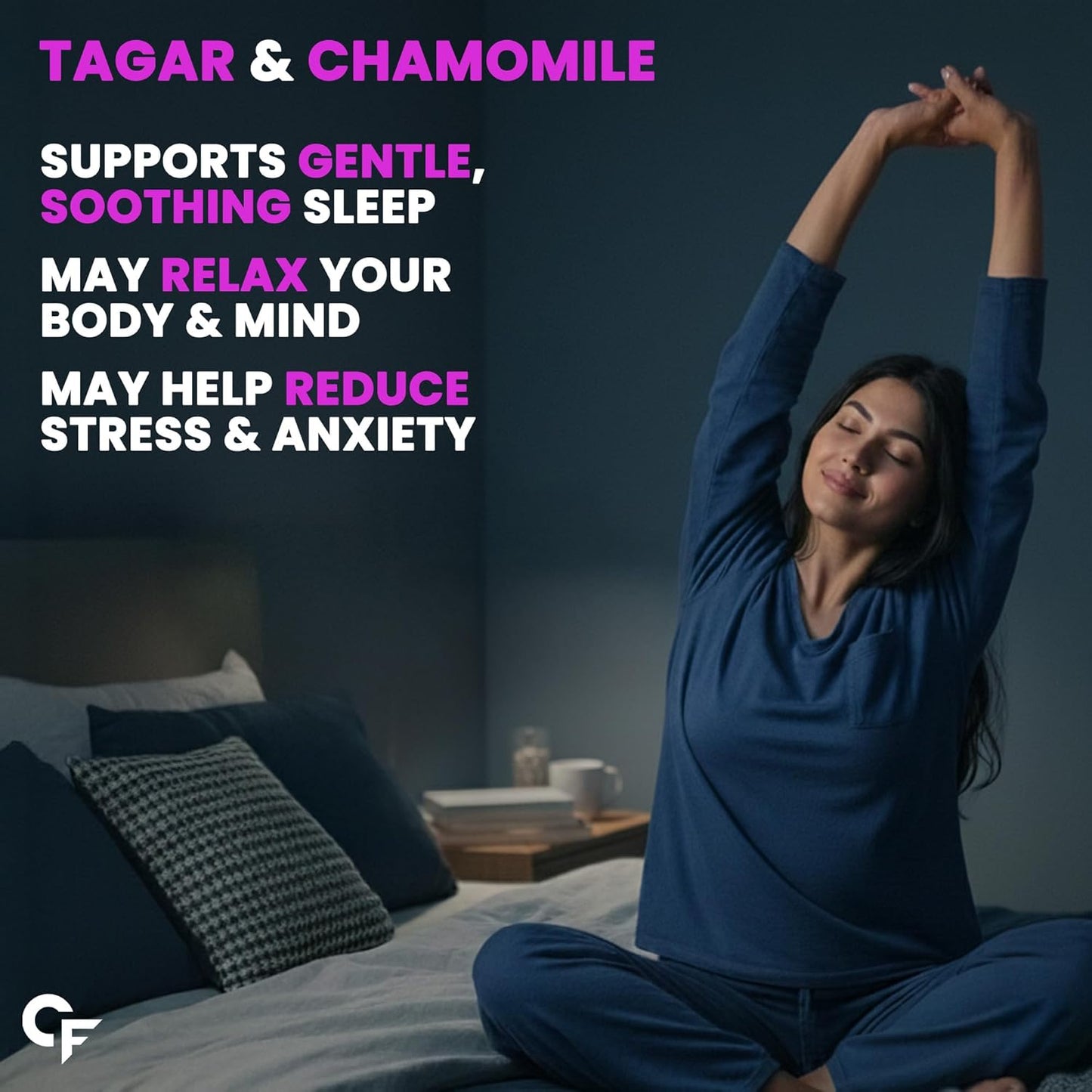 Carbamide Forte Melatonin 10 mg sleep Gummies - with TAGARA, L Tryptophan & Vitamin B6 | Sleep Supplements – 60 Veg Gummies